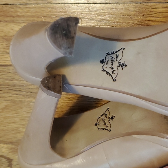 Anthropologie Ms. Albright Perfect Present Leather heels Sz 8 - Picture 5 of 5